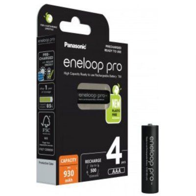 Panasonic eneloop pro BK-4HCDE/4BE 930mAh R03 AAA BL4 (Аккумулятор)