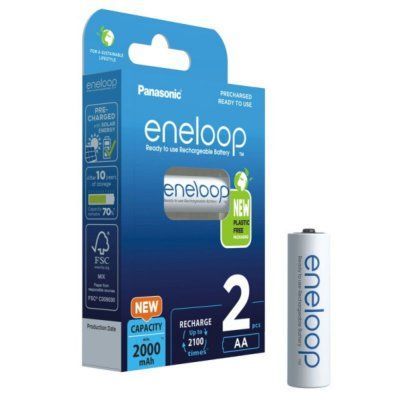 Panasonic eneloop BK-3MCDE/2BE 2000mAh AA R6 BL2 (Аккумулятор)
