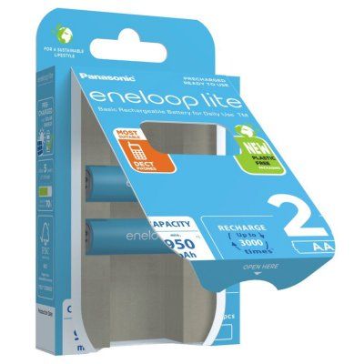 Panasonic eneloop lite BK-3LCCE/2BE 950mAh AA R6 BL2 (Аккумулятор)