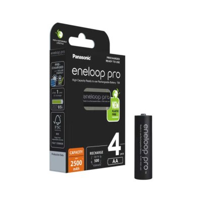Panasonic eneloop pro BK-3HCDE/4BE 2500mAh R06 AA BL4 (Аккумулятор)